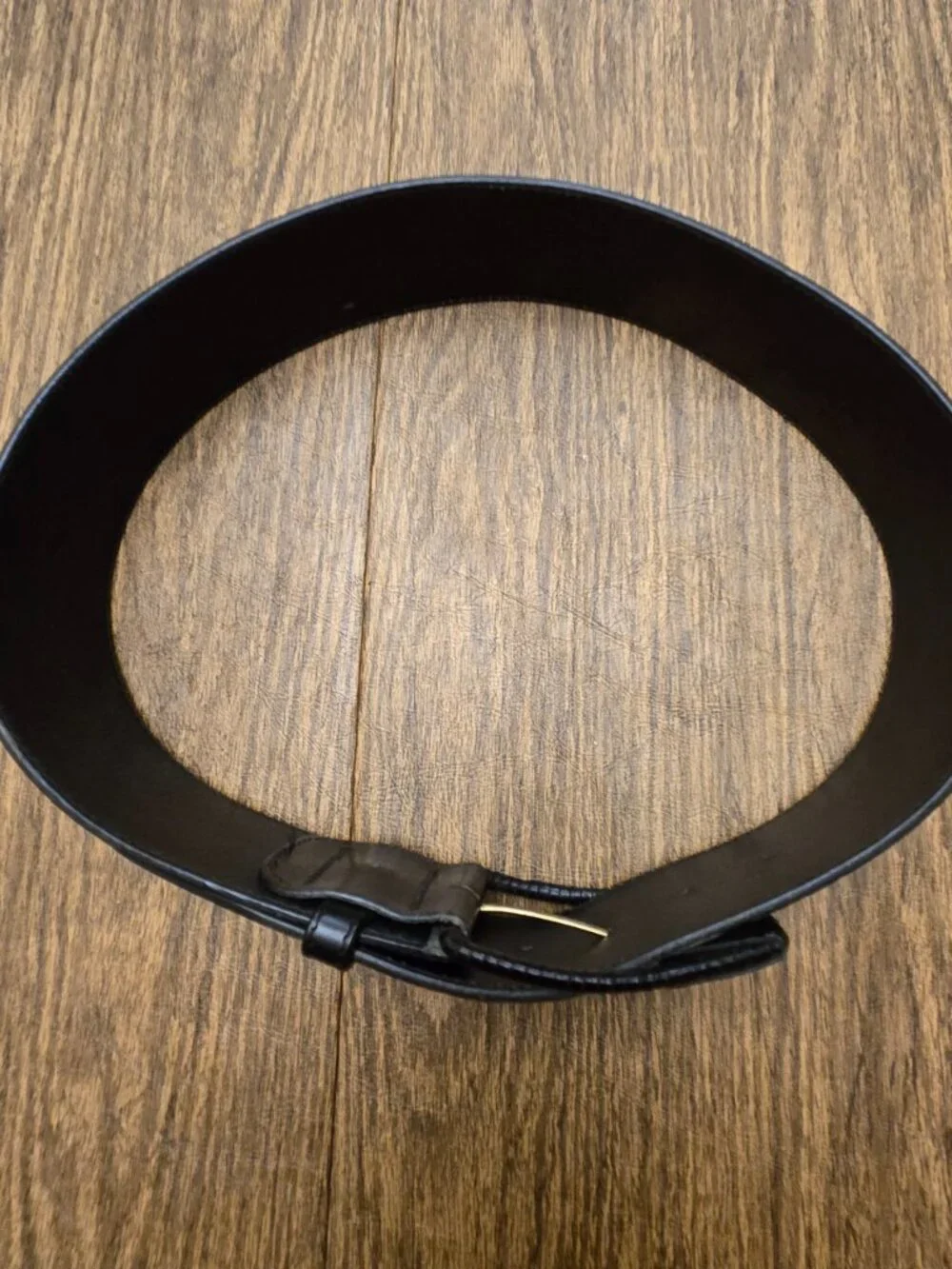 BANANA REPUBLIC Women's Genuine Italian Leather Black Belt - Size XS